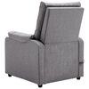 vidaXL Massage Chair Light Grey Fabric