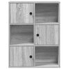vidaXL Bookcase Grey Sonoma 60x24x76.5 cm Engineered Wood