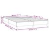 vidaXL Bed Frame without Mattress Black 180x200 cm Super King Super King Fabric