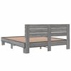 vidaXL Bed Frame without Mattress Grey Sonoma 150x200 cm King Size