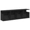 vidaXL Wall Cabinet 100x20x30 cm Black Engineered Wood