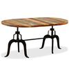 vidaXL Dining Table Solid Reclaimed Wood and Steel 180 cm