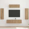 vidaXL TV Cabinet 5 pcs Artisan Oak