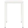 vidaXL Bar Table White 80 x 80 x 105 cm Solid Pine Wood
