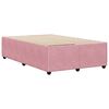 vidaXL Bed Frame without Mattress Pink 120x200 cm Velvet