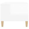 vidaXL Coffee Table High Gloss White 102x50x40 cm Engineered Wood