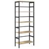 vidaXL Bookshelf 4-Tier 60 x 29.5 x 149 cm Engineered Wood Sonoma Oak