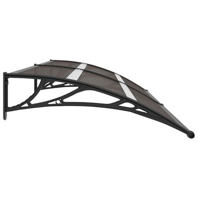 vidaXL Door Canopy Black 240x75 cm PC