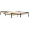 vidaXL Bed Frame without Mattress Sonoma Oak 120x200 cm