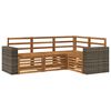 vidaXL Sofa Sets 4 pcs Solid Acacia Wood