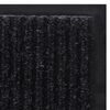 vidaXL Door Mat Black 120 x 180 cm PVC