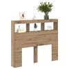 vidaXL Headboard Artisan Oak 120 x 17 x 102 cm Engineered Wood