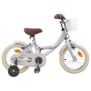 vidaXL Kids Bike 12 Inches for 2-4 Years Old Light Grey