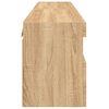 vidaXL TV Wall Cabinets with LED Lights 2 pcs Sonoma Oak 60x30x40 cm