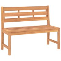 vidaXL Garden Bench 114 cm Solid Teak Wood