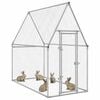 vidaXL Chicken Cage Silver 200x100x190 cm Galvanised Steel