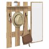 vidaXL Wall-Mounted Coat Rack Artisan oak 100 x 10 x 100 cm