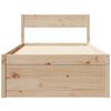 vidaXL Bed Frame without Mattress 100x200 cm Solid Wood Pine