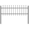 vidaXL Garden Fence Grey 1.7 x 0.6 m Powder-coated Steel