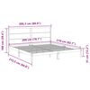vidaXL Extra Long Bed Frame without Mattress 200x210 cm Solid Wood
