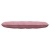 vidaXL Back Pillow Pink 140 x 50 cm Corduroy Fabric