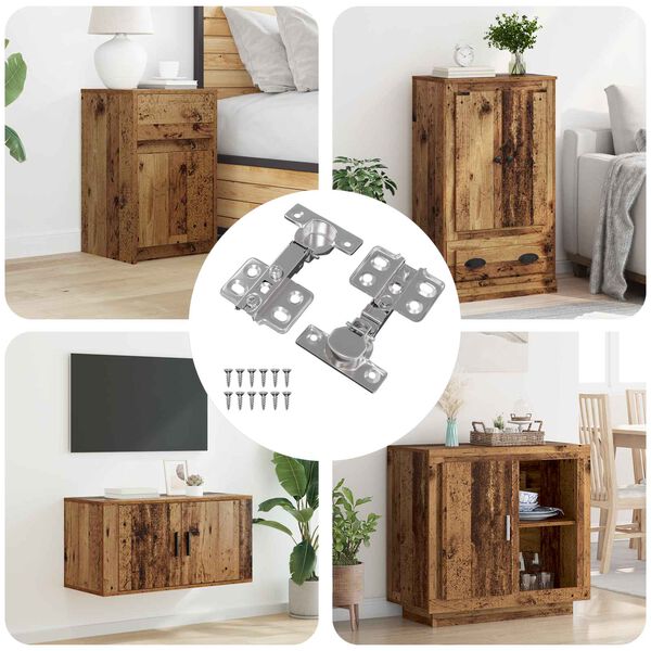 vidaXL Hinge 2 pcs Nickel 26 mm Iron