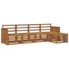 vidaXL Sofa Sets 5 pcs Natural Solid Acacia Wood