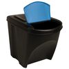 vidaXL Stackable Dustbins 3 pcs Anthracite 75 L