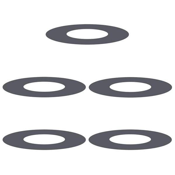 vidaXL suitable for Flat Tree Rings 5 pcs Anthracite &Oslash;30 / 60 cm Steel