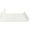 vidaXL Floating Shelf Wall-mounted 2 pcs White 60 x 9 x 2.5 cm Steel