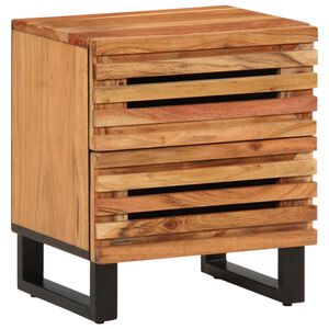 vidaXL Bedside Cabinet 40x34x46 cm Solid Wood Acacia