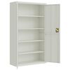 vidaXL File Cabinet Light Grey 105x40x180 cm Steel