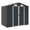 vidaXL Garden Shed Anthracite 205x129x183 cm Galvanised Steel