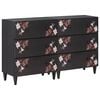 vidaXL Storage Cabinets 2 pcs 120 x 33 x 75 cm Solid Mango Wood