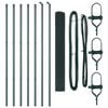 vidaXL Fence Post Green 10 x 1 m (12 x 12 mm mesh) Steel