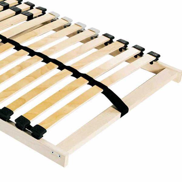 vidaXL Slatted Bed Base Brown 80 x 190 cm Solid Beech Wood