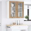 vidaXL Hanging Cabinet 2 pcs Old Wood 40 x 31 x 80 cm Engineered Wood