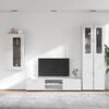vidaXL TV Cabinet Set with Drawer FLORIN White Engineered Wood