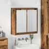 vidaXL Bathroom Mirror Cabinet with Shelf Old Wood 60 x 20 x 60 cm