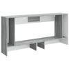 vidaXL Console Table Grey Sonoma 155 x 29 x 74 cm Engineered Wood