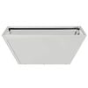 vidaXL Garden Planter 5 pcs Silver 40 x 40 x 15 cm Stainless Steel