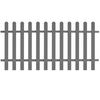 vidaXL Picket Fence WPC 200x100 cm