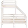 vidaXL Bunk Bed without Mattress 90x200/140x200 cm White Solid Wood