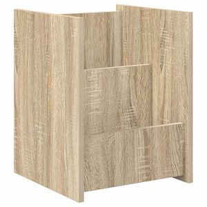 vidaXL Magazine Rack Sonoma Oak 35 x 35 x 45 cm Engineered Wood