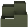 vidaXL Garden Planter Olive green 80 x 80 x 60 cm Steel