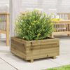 vidaXL Garden Planter 50x50x26.5 cm Impregnated Wood Pine