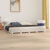 vidaXL Bed Frame without Mattress White 200x200 cm Solid Wood Pine