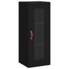 vidaXL Wall Mounted Cabinet Black 34.5x34x90 cm