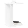 vidaXL End Table White 35 x 25 x 50 cm Engineered Wood