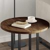 vidaXL Table Top Dark Brown &Oslash; 60 x 2.5 cm Solid Oak Wood